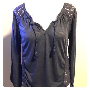 Dark Blue woman’s L/S blouse/tee